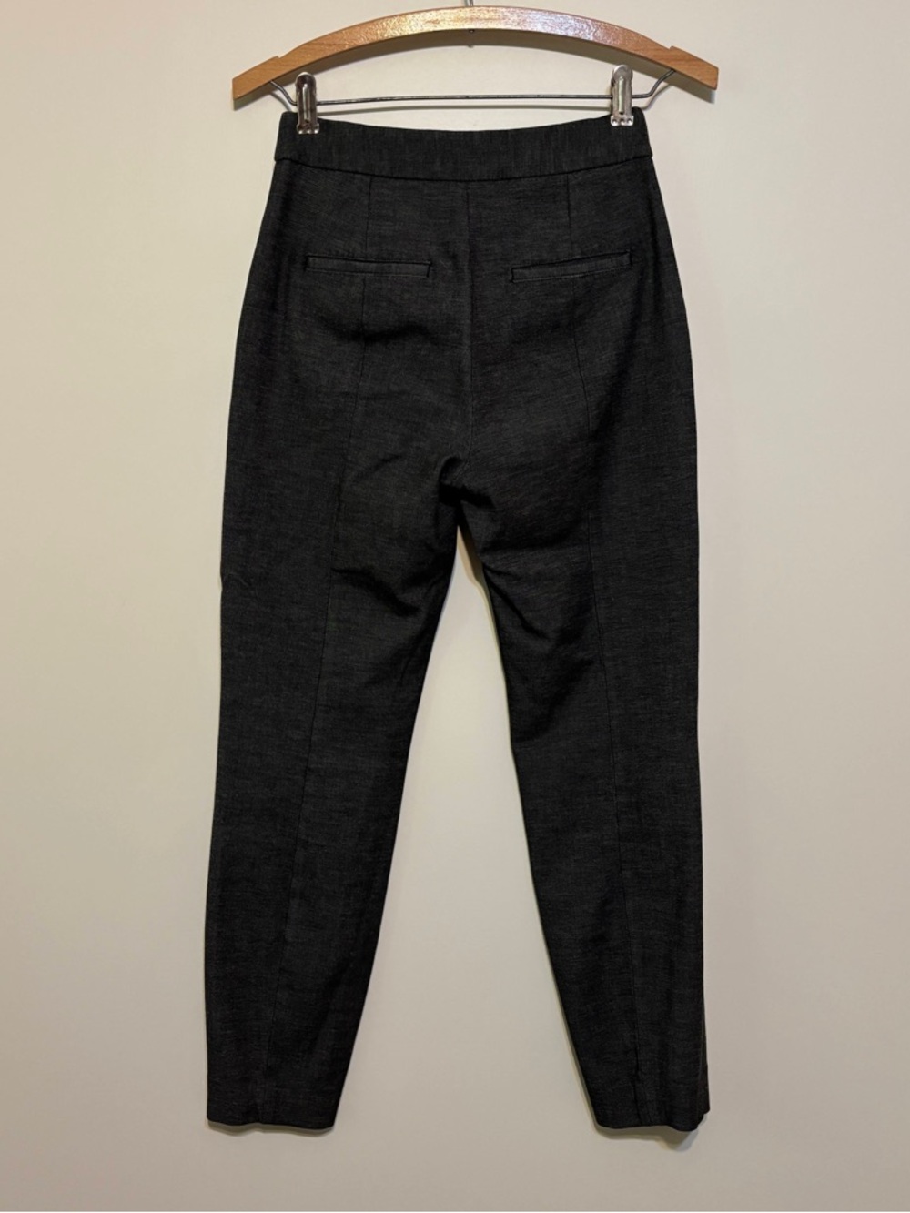 EXPRESS High Waisted Seamed Ankle Pants in Dark Grey | Crop Trouser | Size 00R - Picture 6 of 13